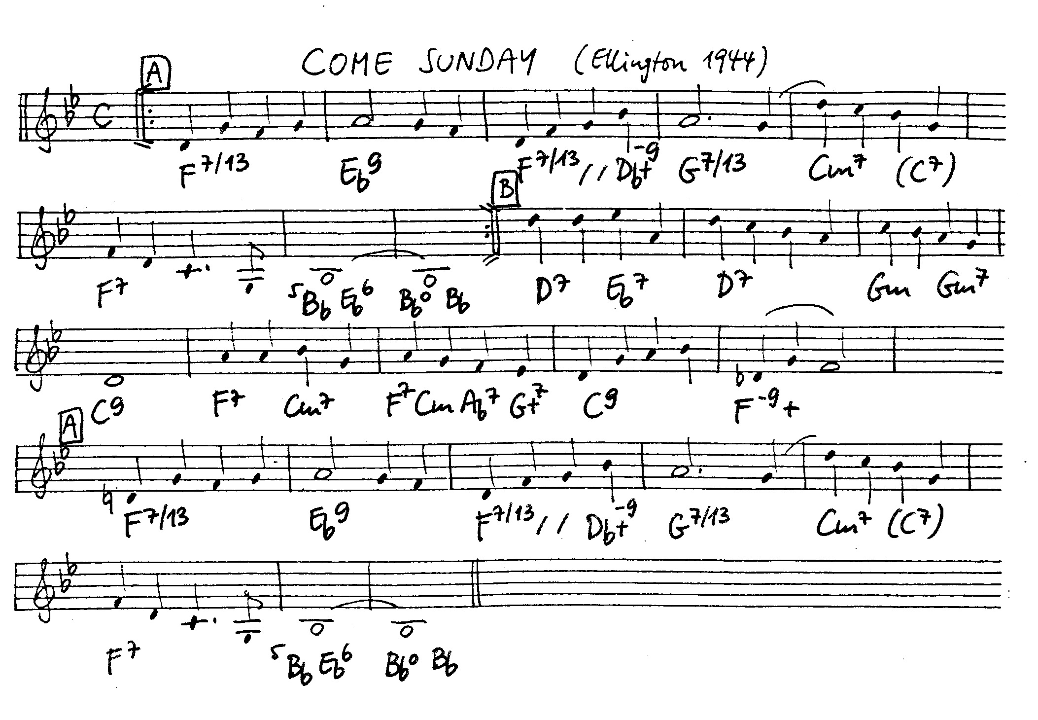 come sunday leadsheet – book us for your next 20s or gatsby event